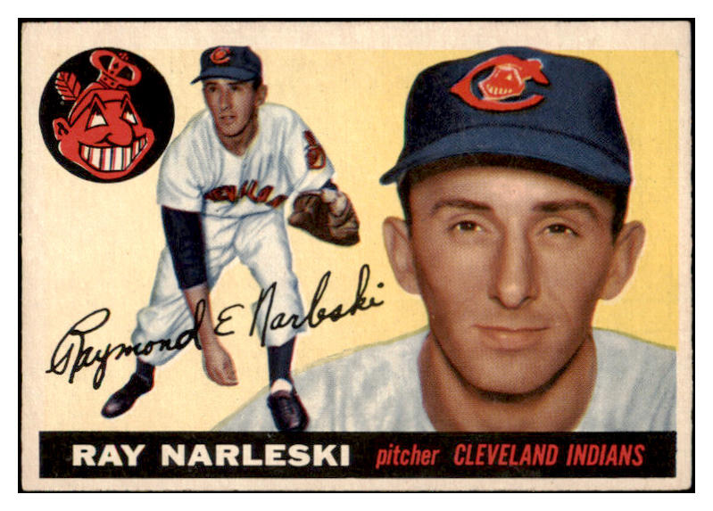1955 Topps Baseball #160 Tay Narleski Indians EX-MT 528161