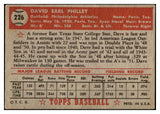 1952 Topps Baseball #226 Dave Philley A's VG-EX 528289