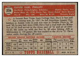 1952 Topps Baseball #226 Dave Philley A's VG-EX 528291