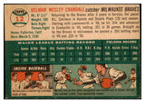 1954 Topps Baseball #012 Del Crandall Braves EX 528495