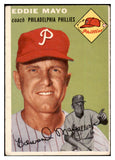 1954 Topps Baseball #247 Eddie Mayo Phillies VG-EX 528555