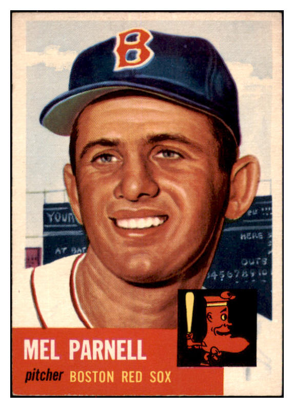 1953 Topps Baseball #019 Mel Parnell Red Sox EX-MT 528672