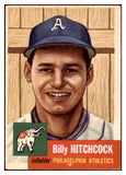 1953 Topps Baseball #017 Billy Hitchcock A's EX 528701
