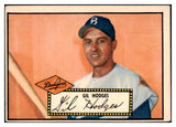 1952 Topps Baseball #036 Gil Hodges Dodgers VG/VG-EX Black 528772