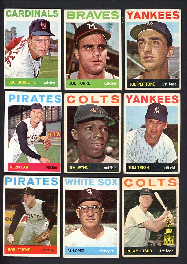 1964 Topps Set Lot 132 Diff GD-VG Staub Torre Burdette 528795