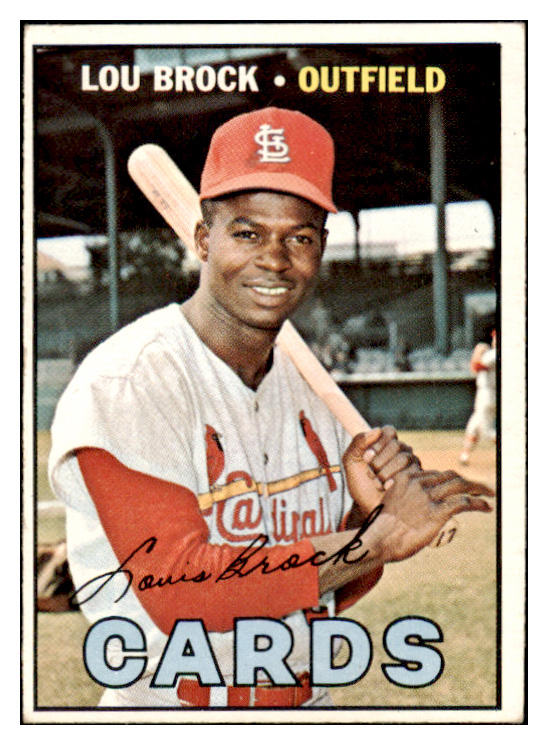 1967 Topps Baseball #285 Lou Brock Cardinals EX 528963