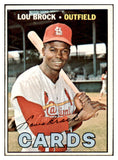 1967 Topps Baseball #285 Lou Brock Cardinals EX 528963