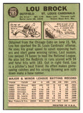 1967 Topps Baseball #285 Lou Brock Cardinals EX 528963