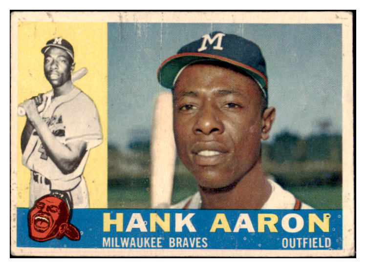1960 Topps Baseball #300 Hank Aaron Braves GD-VG 529116
