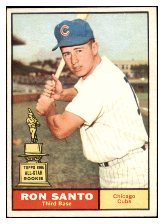 1961 Topps Baseball #035 Ron Santo Cubs EX-MT 529126