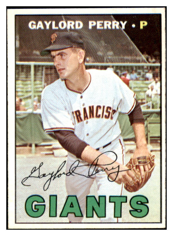 1967 Topps Baseball #320 Gaylord Perry Giants EX-MT 529207