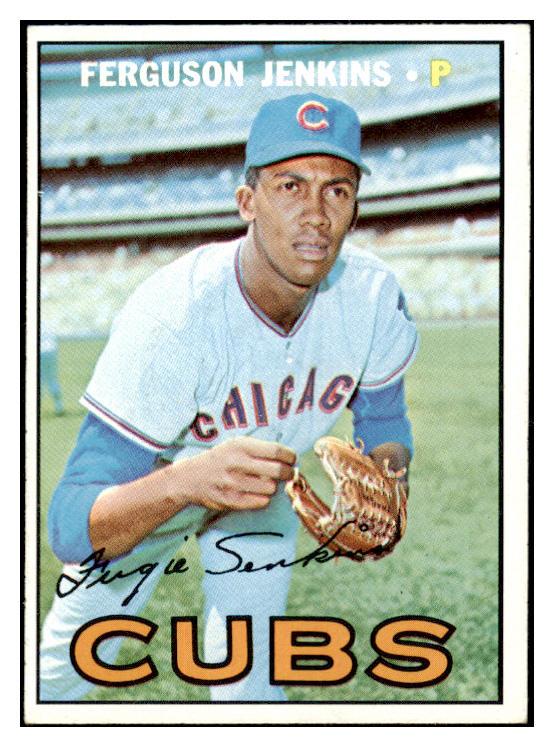 1967 Topps Baseball #333 Fergie Jenkins Cubs EX-MT 529216