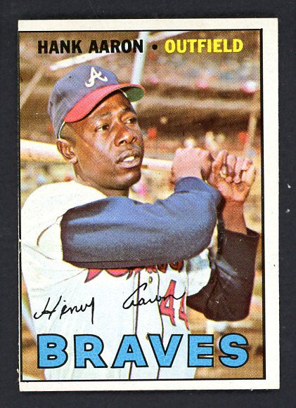 1967 Topps Baseball #250 Hank Aaron Braves VG-EX 529226