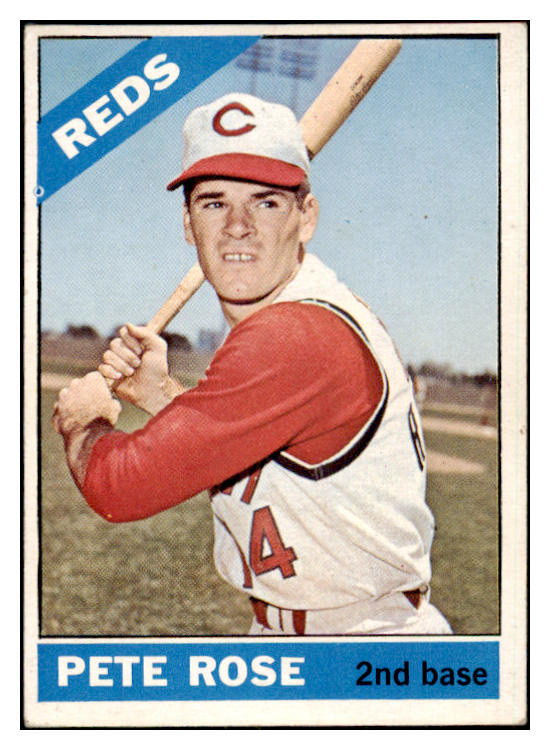 1966 Topps Baseball #030 Pete Rose Reds VG-EX 529233