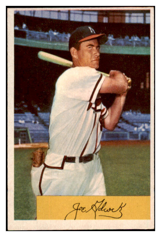 1954 Bowman Baseball #096 Joe Adcock Braves Good 529245
