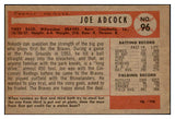 1954 Bowman Baseball #096 Joe Adcock Braves Good 529245