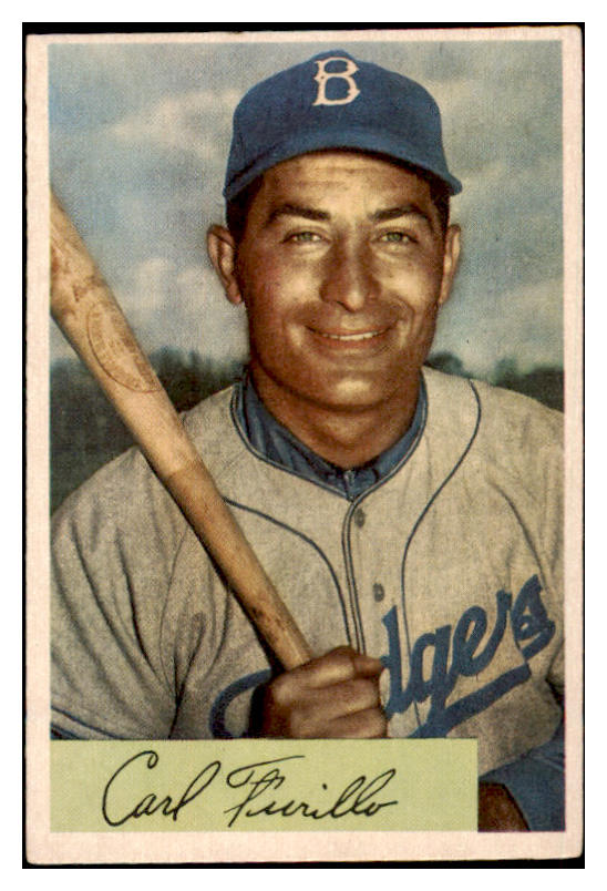 1954 Bowman Baseball #122 Carl Furillo Dodgers EX-MT 529246