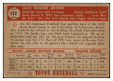 1952 Topps Baseball #122 Jackie Jensen Yankees VG-EX 529330
