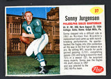 1962 Post Football #037 Sonny Jurgensen Eagles EX-MT 529352