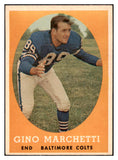 1958 Topps Football #016 Gino Marchetti Colts NR-MT 529460