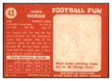 1958 Topps Football #043 Jim Doran Lions NR-MT 529473
