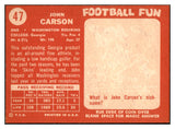 1958 Topps Football #047 John Carson Washington NR-MT 529476
