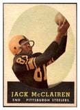 1958 Topps Football #051 Jack McClairen Steelers NR-MT 529480