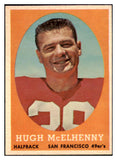 1958 Topps Football #122 Hugh McElhenny 49ers NR-MT 529526