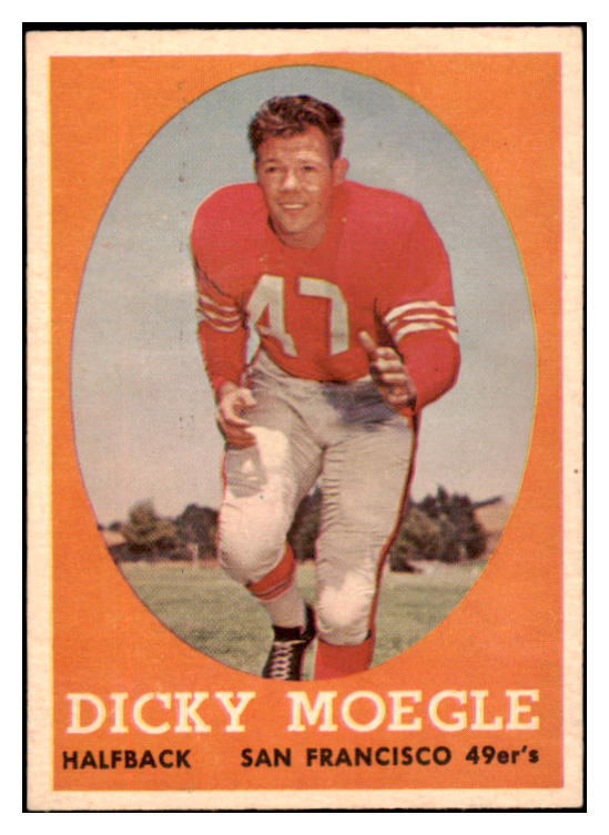 1958 Topps Football #124 Dick Moegle 49ers NR-MT 529528
