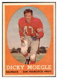 1958 Topps Football #124 Dick Moegle 49ers NR-MT 529528
