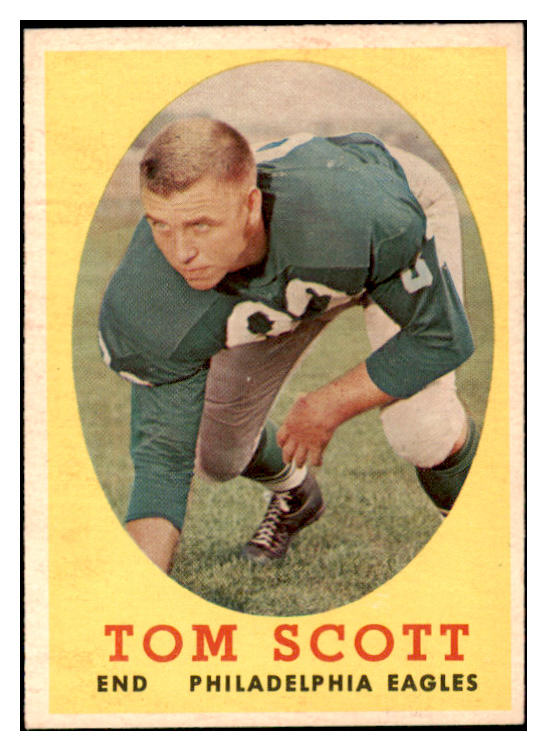1958 Topps Football #125 Tom Scott Eagles NR-MT 529529
