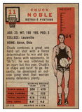 1957 Topps Basketball #011 Chuck Noble Pistons EX-MT 529621