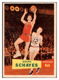 1957 Topps Basketball #013 Dolph Schayes Nationals EX-MT 529623