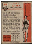 1957 Topps Basketball #014 Dick Atha Pistons EX-MT 529624