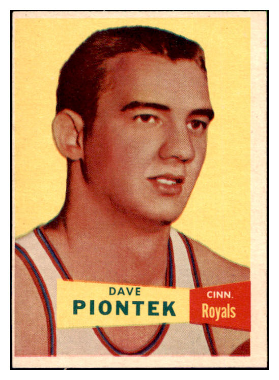 1957 Topps Basketball #031 Dave Piontek Royals EX-MT 529635