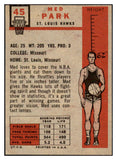 1957 Topps Basketball #045 Med Park Hawks EX 529646
