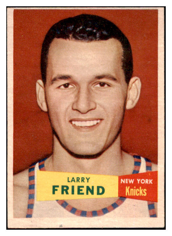 1957 Topps Basketball #047 Larry Friend Knicks EX-MT 529648