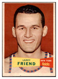 1957 Topps Basketball #047 Larry Friend Knicks EX-MT 529648