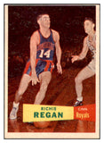 1957 Topps Basketball #050 Richie Regan Royals EX 529650