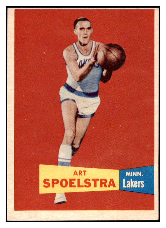 1957 Topps Basketball #052 Art Spoelstra Lakers EX-MT 529652