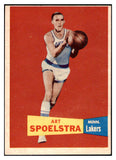 1957 Topps Basketball #052 Art Spoelstra Lakers EX-MT 529652