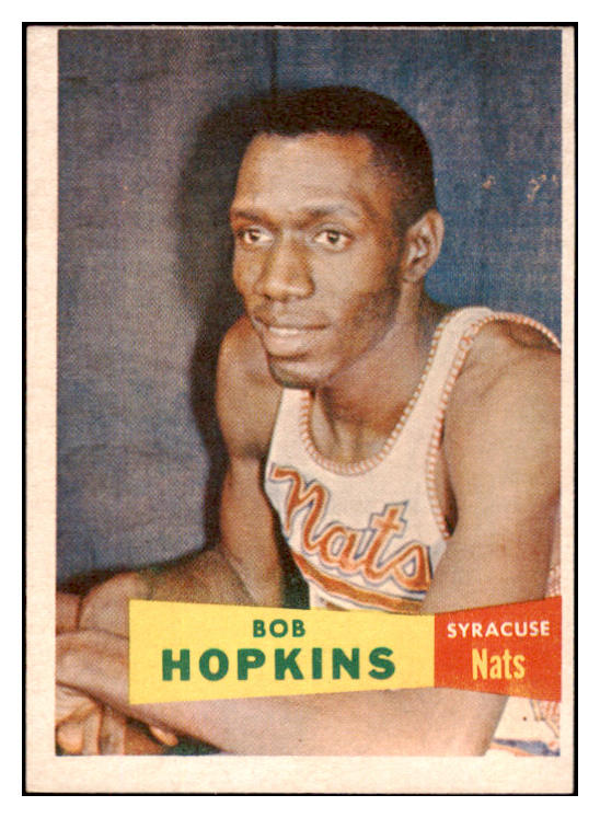 1957 Topps Basketball #053 Bob Hopkins Nationals EX 529653
