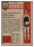 1957 Topps Basketball #053 Bob Hopkins Nationals EX 529653