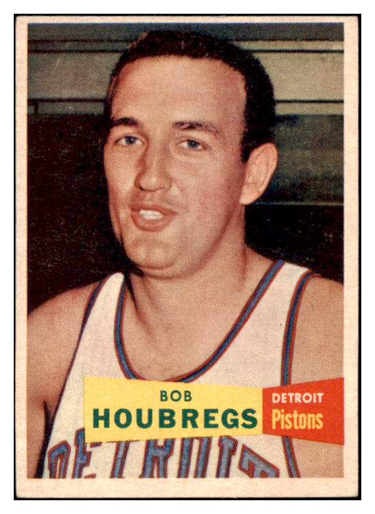1957 Topps Basketball #056 Bob Houbregs Pistons EX-MT 529655