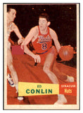 1957 Topps Basketball #058 Ed Conlin Nationals EX-MT oc 529657