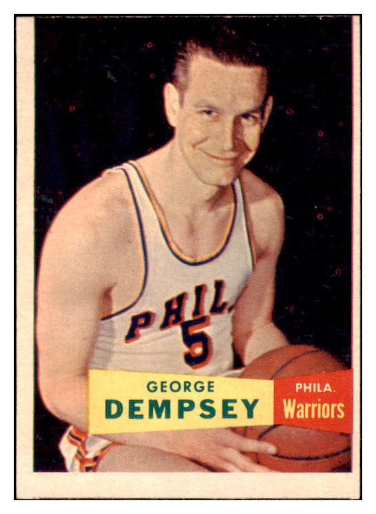 1957 Topps Basketball #060 George Dempsey Warriors VG-EX 529659
