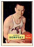 1957 Topps Basketball #060 George Dempsey Warriors VG-EX 529659