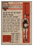 1957 Topps Basketball #063 Bob Harrison Nationals EX-MT 529661