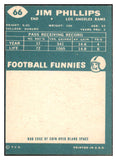 1960 Topps Football #066 Jim Phillips Rams EX-MT 529739