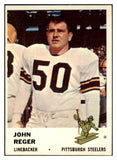 1961 Fleer Football #123 John Reger Steelers NR-MT 529743
